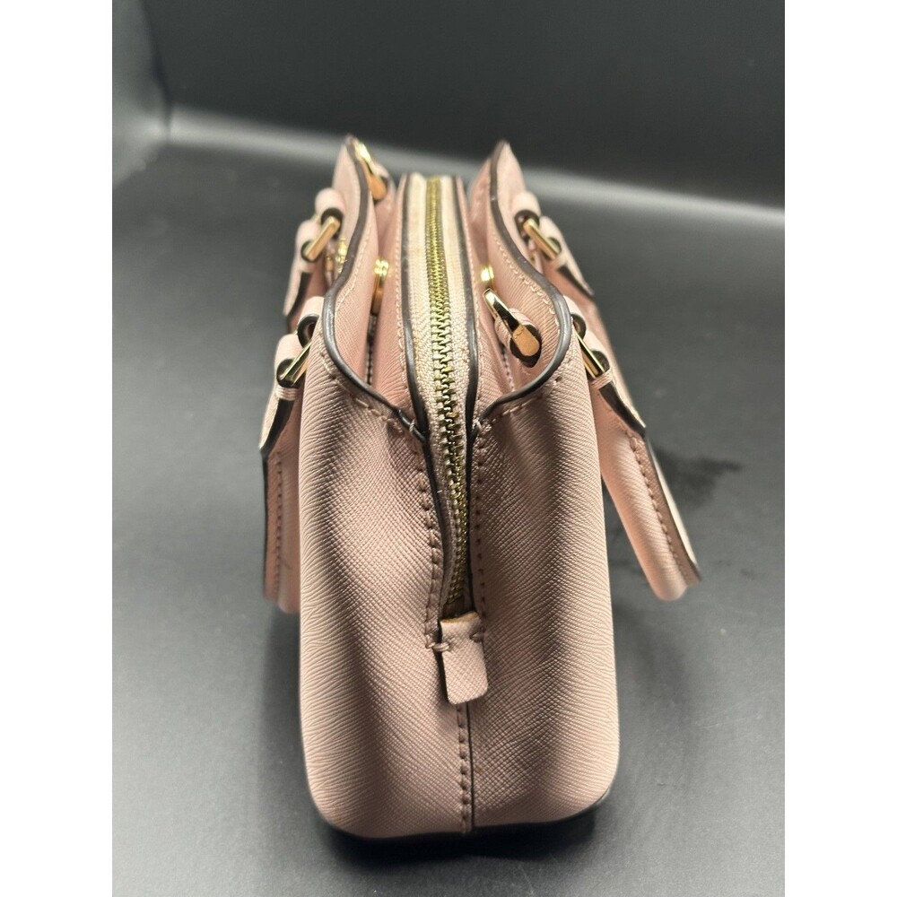 Michael Kors Mini Pink Saffiano Leather Crossbody Tote - Picture 4 of 6
